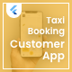 Flutter app - Taxi-booking app customer side with search chatting notifications history features