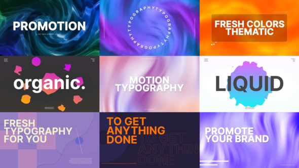 Motion Typography Slides