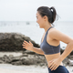 Girl jogging workout in seaside - PhotoDune Item for Sale