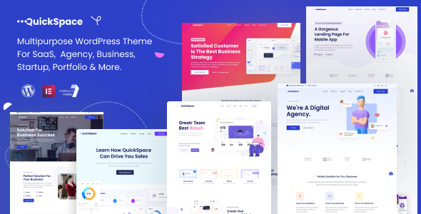 Quickspace - Multipurpose Wordpress Theme For Saas Agency By Smartsoftfirm