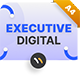 Executive Digital Startup Pitch Deck Portrait PowerPoint Presentation Template