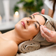 Woman having eyebrows treatment in spa salon - PhotoDune Item for Sale