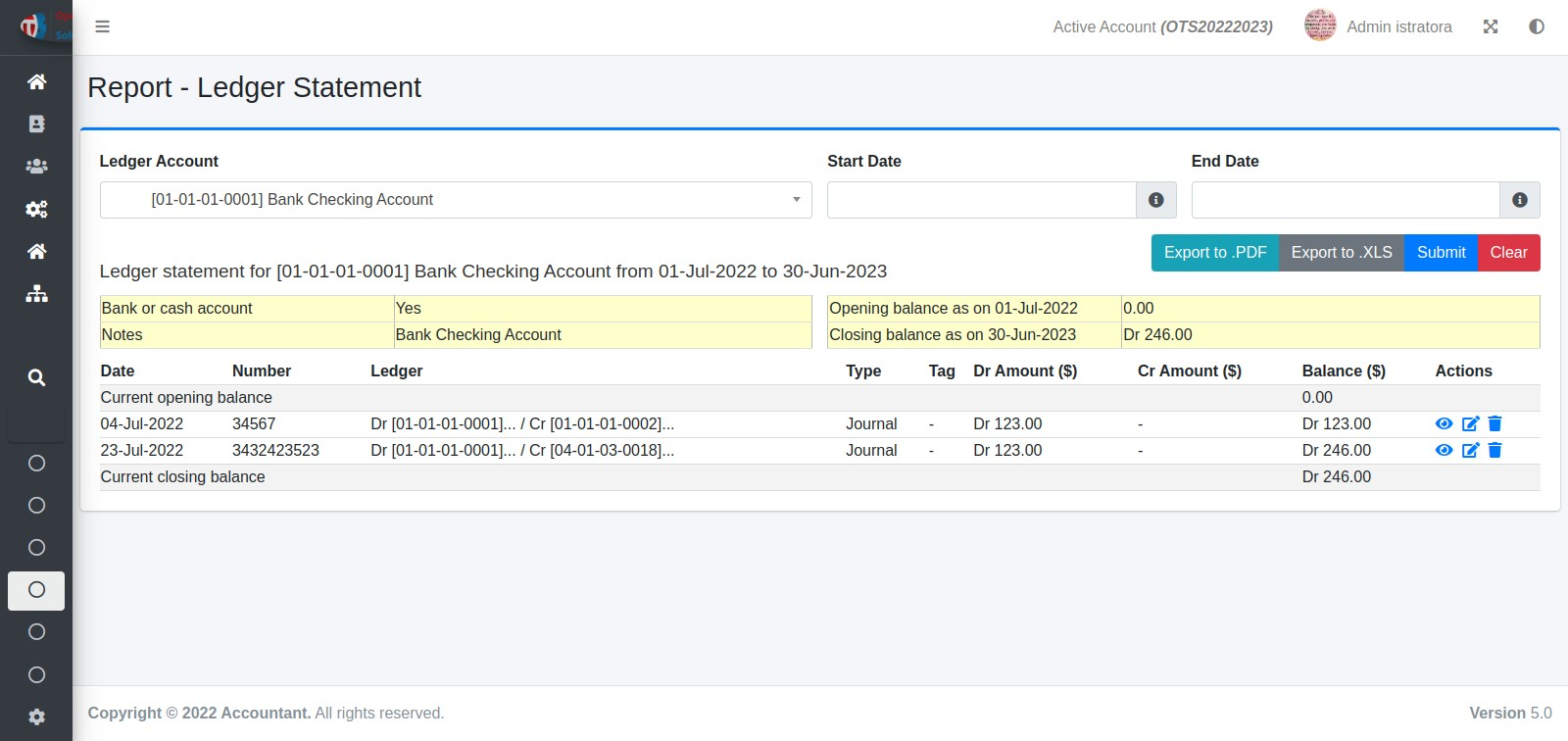 The Accountant - General Ledger by otsglobal | CodeCanyon