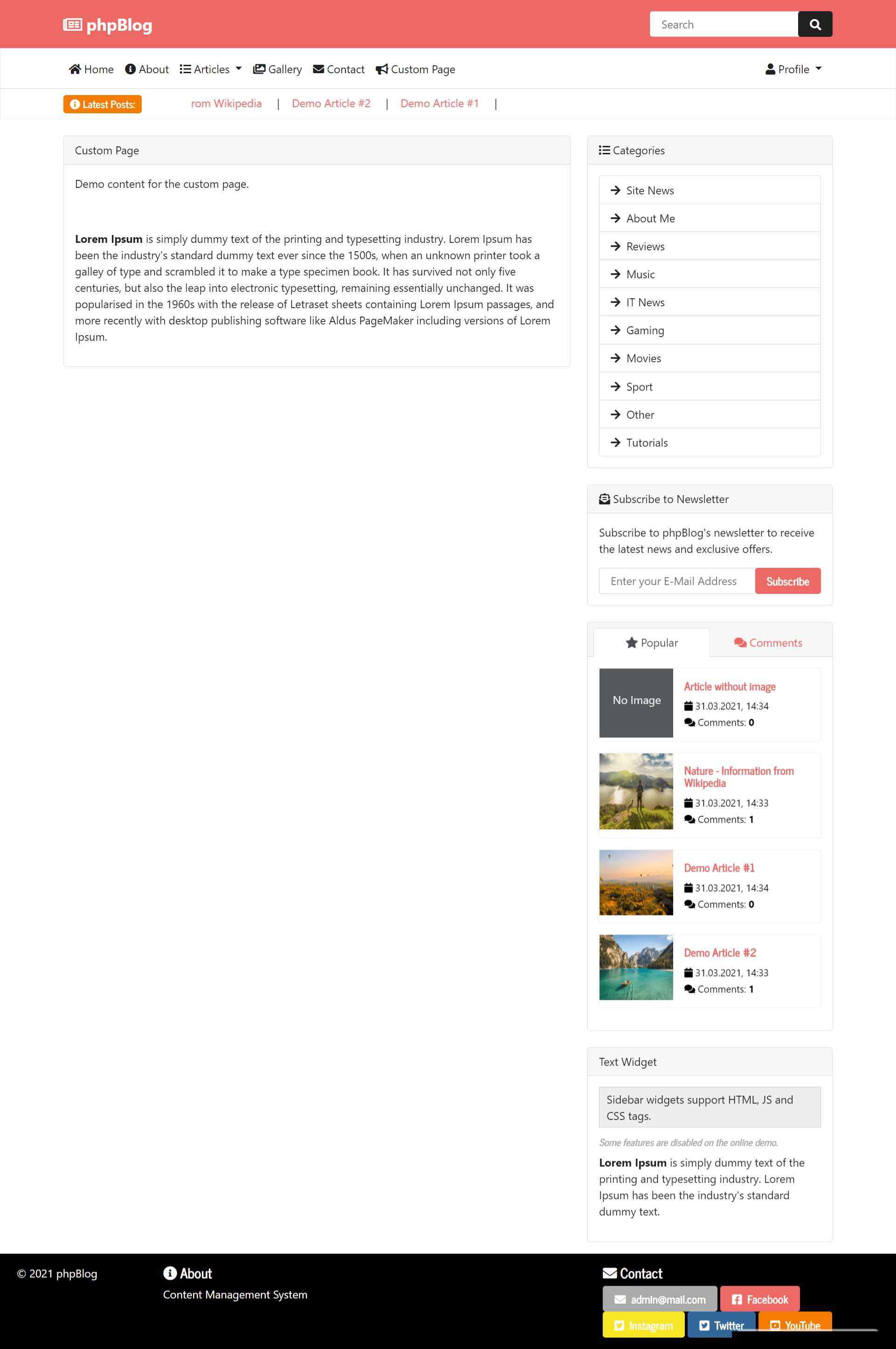 phpBlog - News, Blog & Magazine Script by Antonov_WEB | CodeCanyon