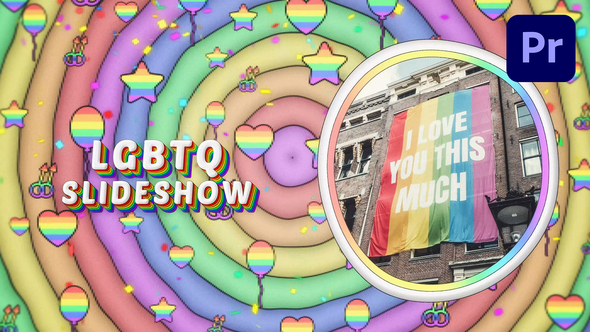 LGBT Colorful Pride Slideshow - Premiere Pro