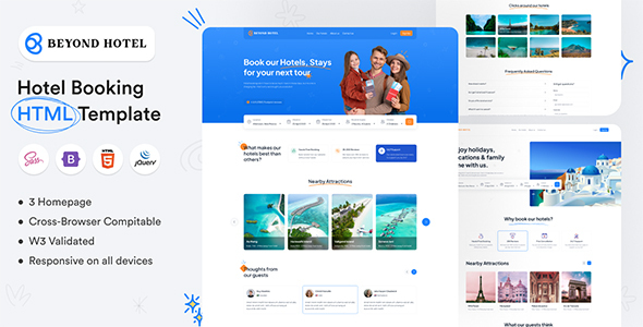 Super Beyond - Hotel Booking Html Template