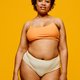 Beautiful Black Woman on Yellow - PhotoDune Item for Sale