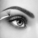Female eye with long false eyelashes - PhotoDune Item for Sale