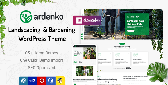 Gardenko – Gardening & Landscaping WordPress Theme