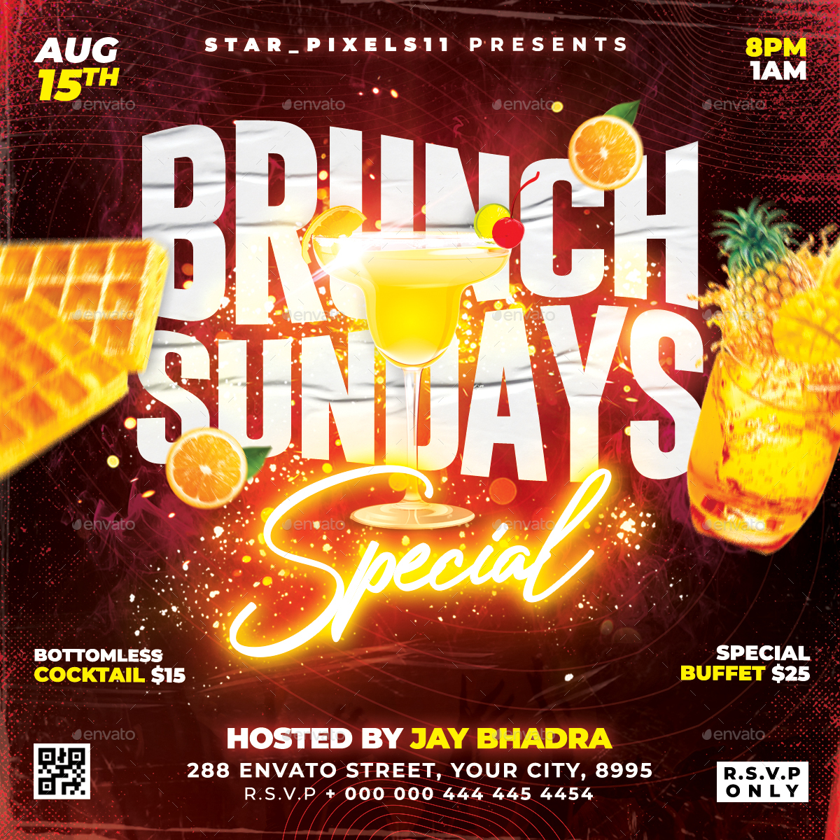 Brunch Flyer, Print Templates | GraphicRiver