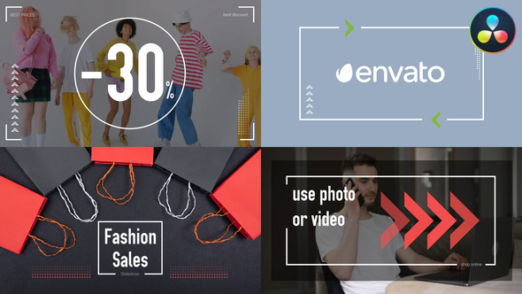 Fashion Sales Slideshow for DaVinci Resolve