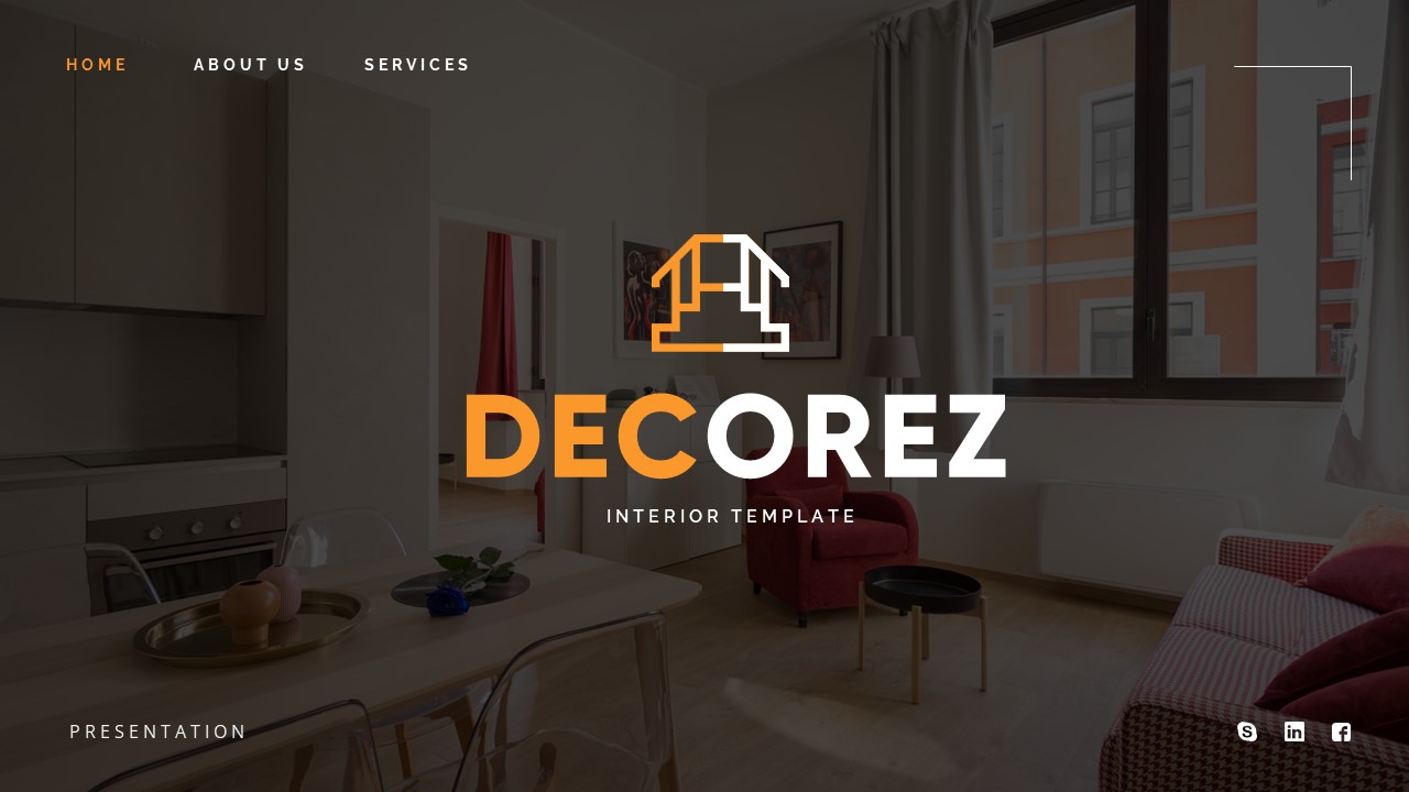 Decorez - Architecture and Interior Design Google Slides Template ...