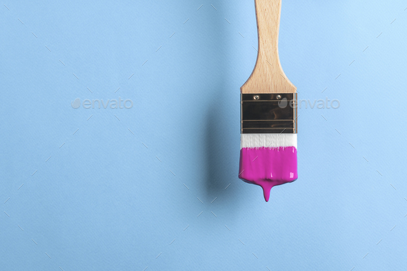 paintbrush dripping paint