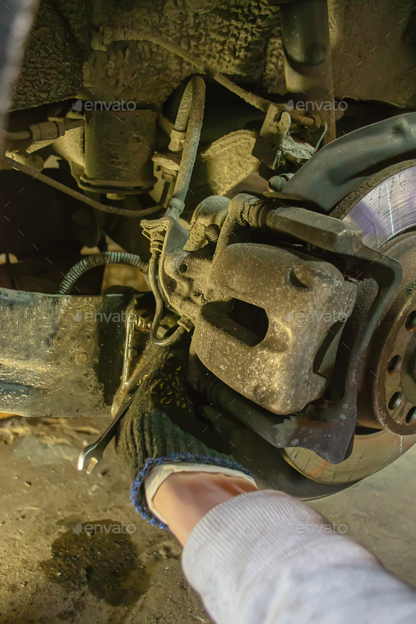 Car chassis repair. Selective focus Stock Photo by solovei23 PhotoDune