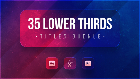 35 Lower Thirds (Drag-Drop Features)