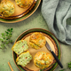 Savory zucchini muffins with herbs, feta cheese and bacon - PhotoDune Item for Sale
