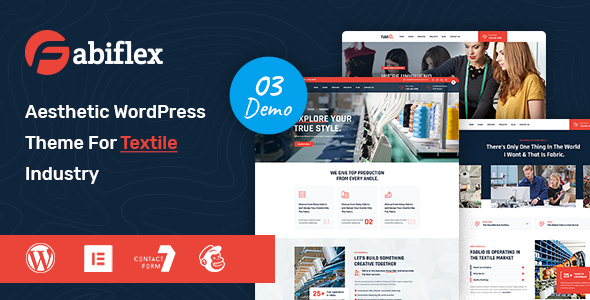 Fabiflex – Textile Industry WordPress Theme