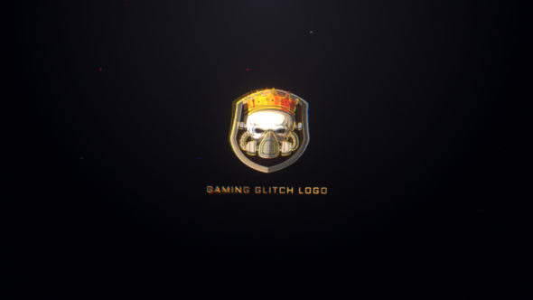 Gaming Glitch Logo Mogrt