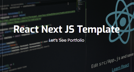 React Next JS Template
