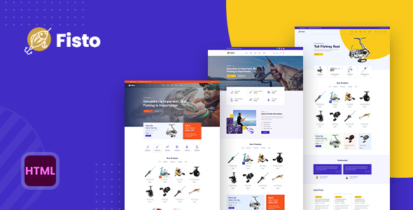 Fisto - Fishing and Hunting Hobby Accessories Store HTML5 Responsive Template