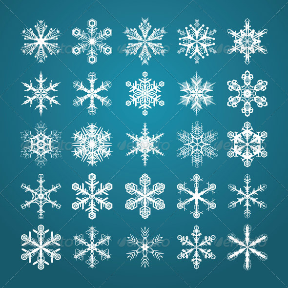 Snowflakes Set - Decorative Symbols Decorative