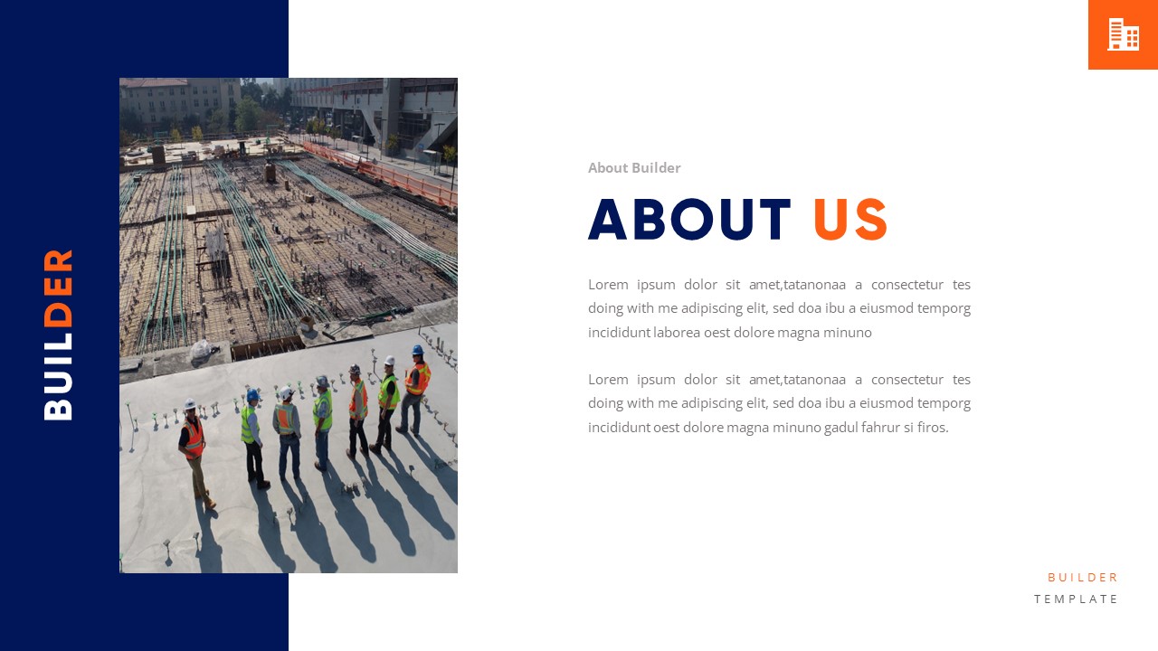 Builder - Construction & Industrial Google Slides Template ...