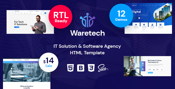 Wondrous Waretech - IT Solutions & Technology HTML5 Template