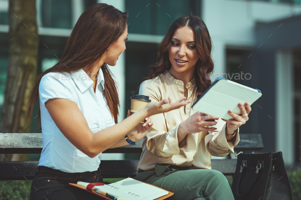 Arranging Their Workday - Stock Photo - Images