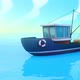 Cartoon Boat Loop Background 2 K - VideoHive Item for Sale