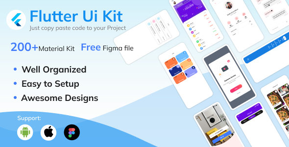 Flutter Material UI kit - 200+ components ready to use