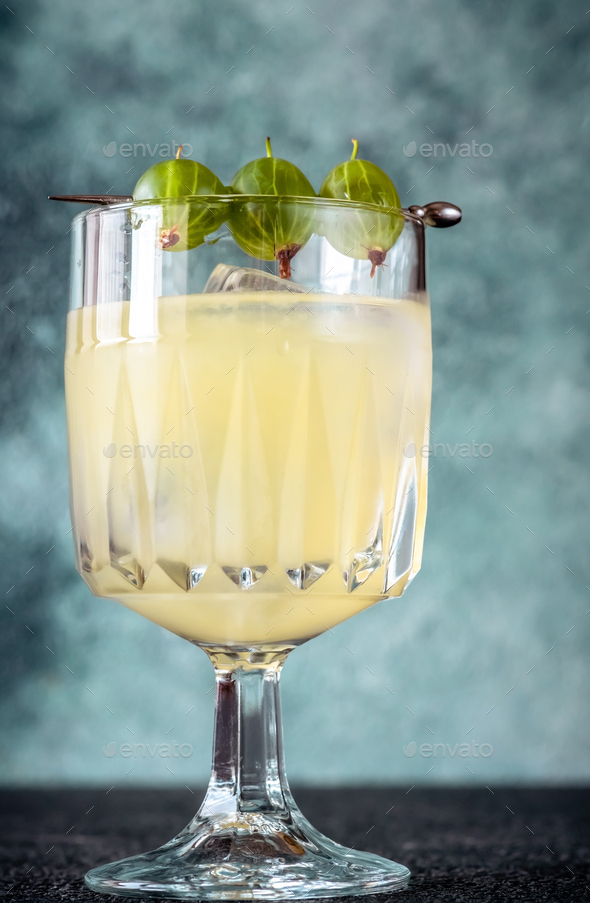 Gooseberry Gin Smash cocktail Stock Photo by Alex9500 PhotoDune