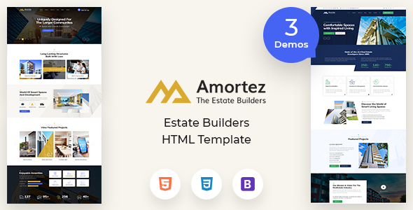 Extraordinary Amortez – Real Estate Group HTML Template