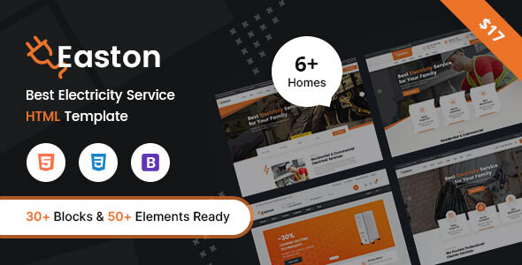Special Easton - Electricity Services HTML Template