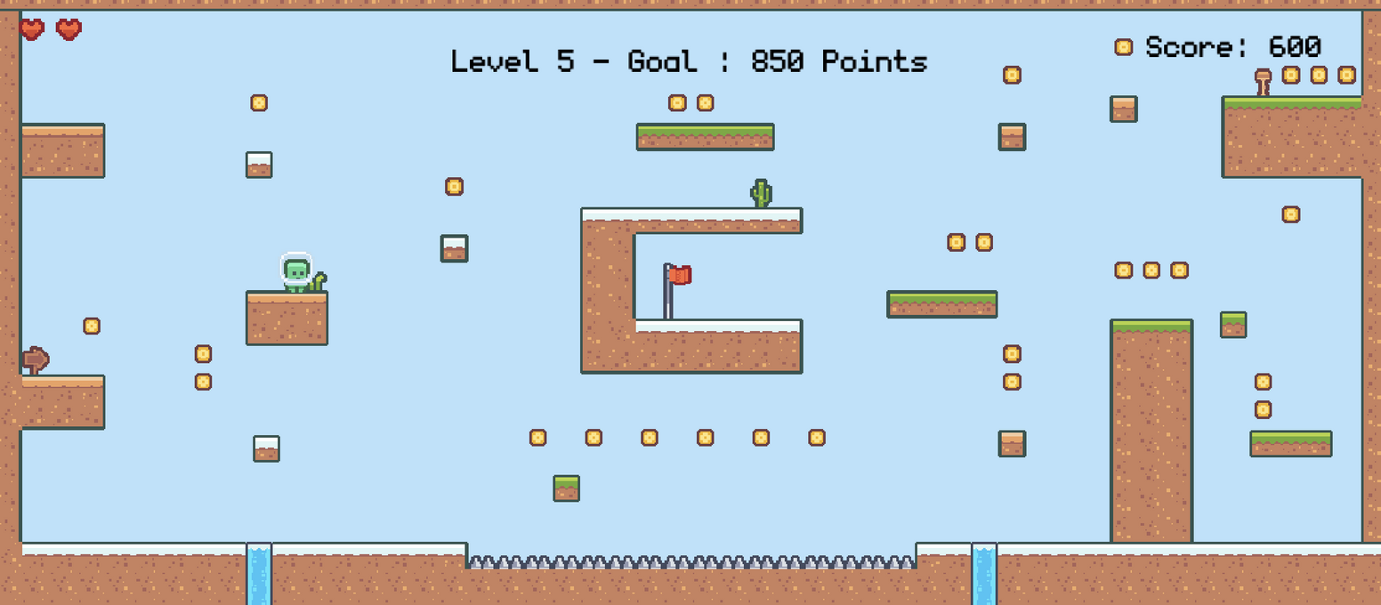 Pixel Platformer - HTML 5 - Phaser 3 Platform Game Template by shohan4556