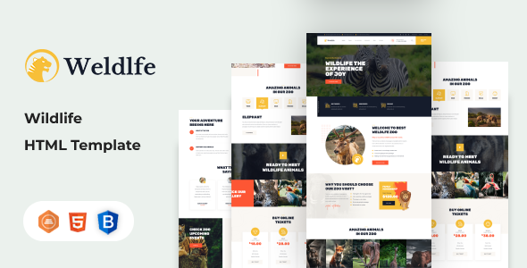 Weldlfe – Wildlife HTML Template