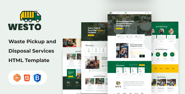 Special Westo - Waste Disposal Services HTML Template