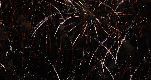 Fireworks show against the background of the night sky alt