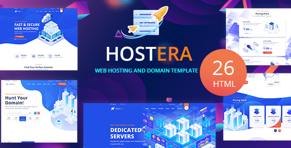 Hostera - Web Hosting and Domain HTML Template