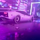 Retro car driving in neon city - VideoHive Item for Sale