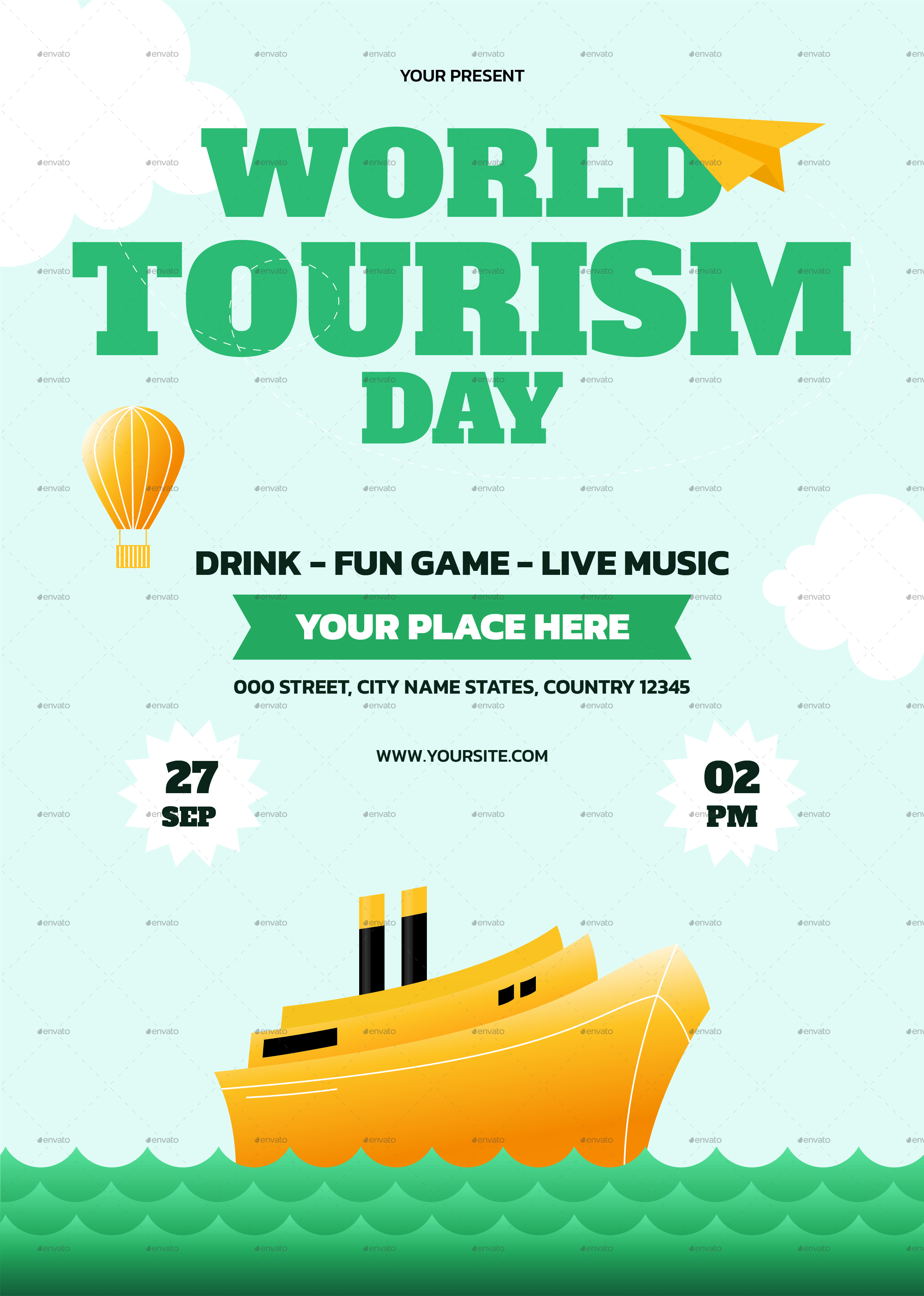 world tourism day flyer