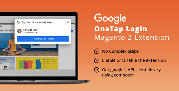 [DOWNLOAD]Google One Tap Login Magento 2 Extension