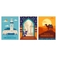 Set of Travel Morocco Guide Posters