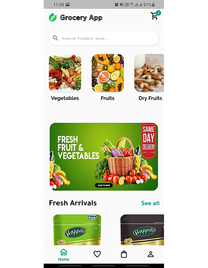 Flutter Grocery Store UI Kit by elsnertechnologies | CodeCanyon