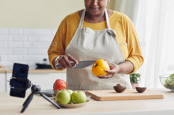 Cooking Live Stream - Stock Photo - Images