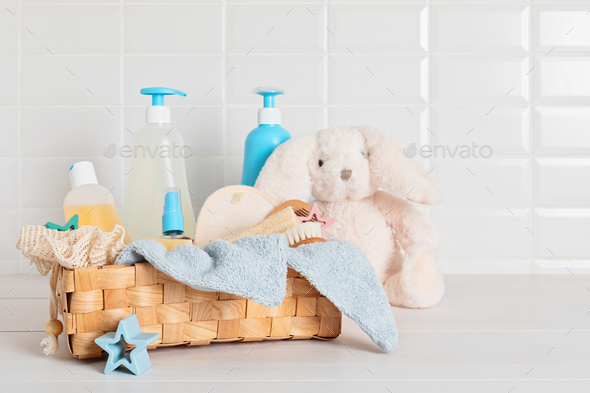 Baby bath toiletries store set