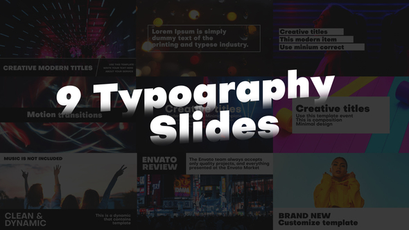 Typography Slides | After Effects
