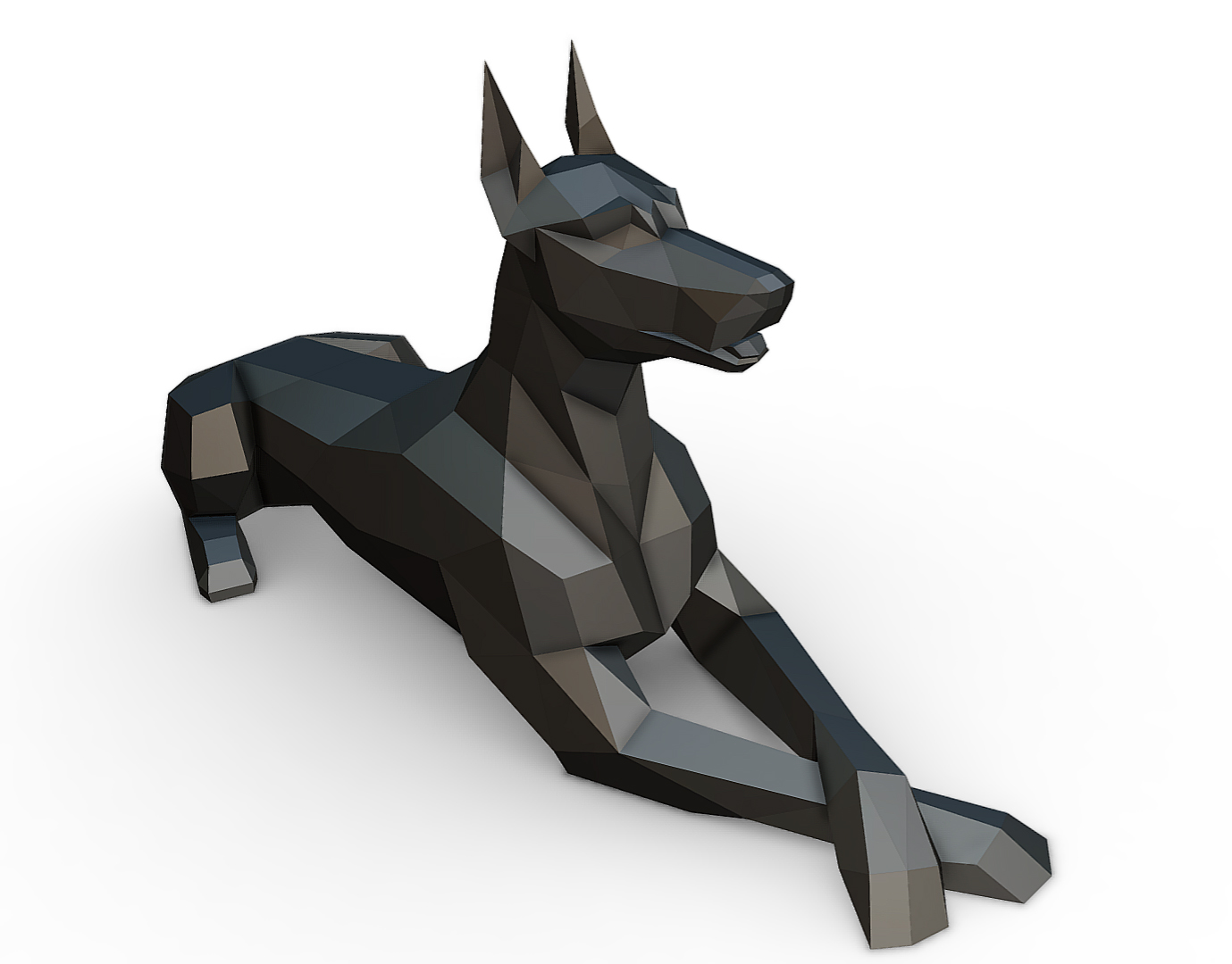 Doberman Figure by stiv3d | 3DOcean