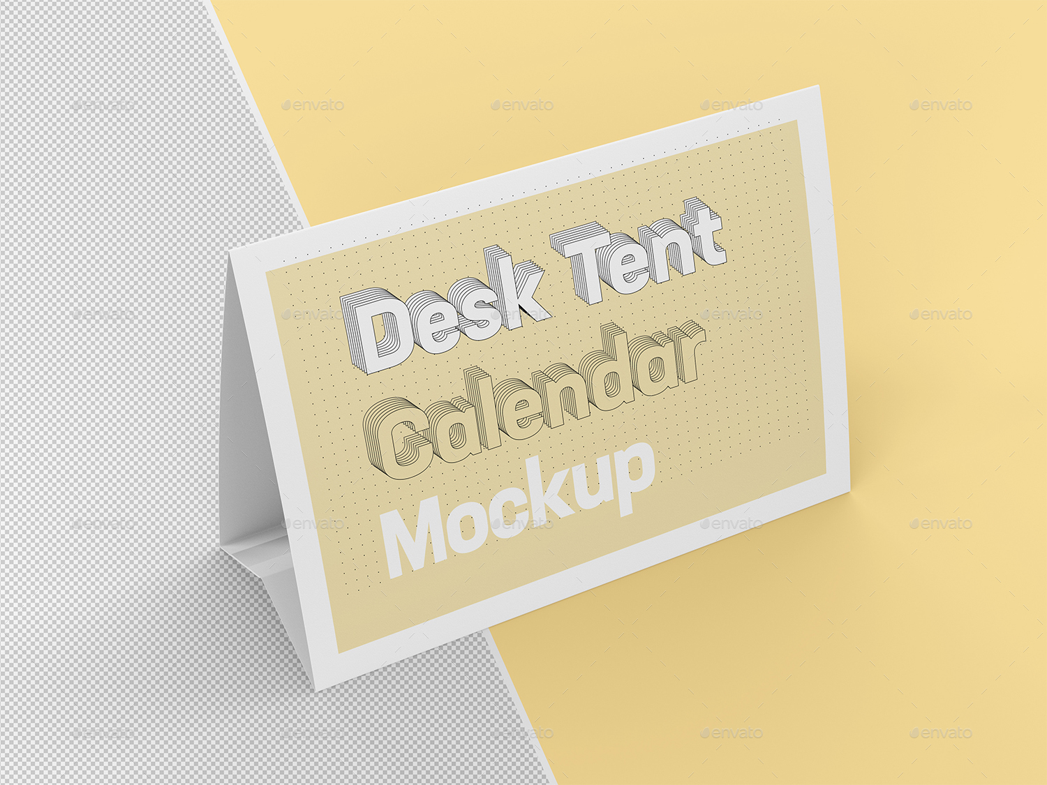 Desk Tent Calendar Mockup Set, Graphics | GraphicRiver