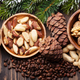 Various nuts on wooden table - PhotoDune Item for Sale