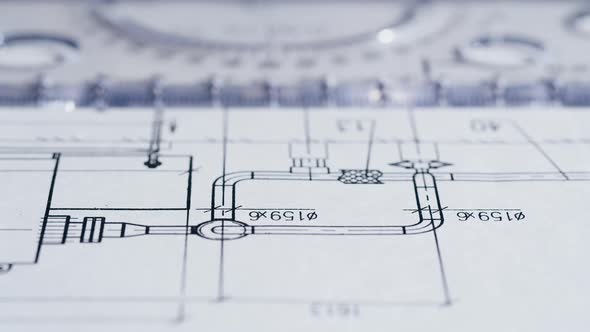 Plan Blueprint Closeup alt